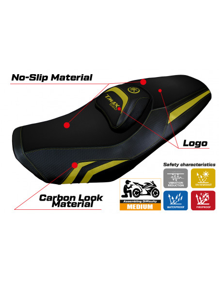 Seat cover compatible Yamaha T-Max 560 (2022) Kira model