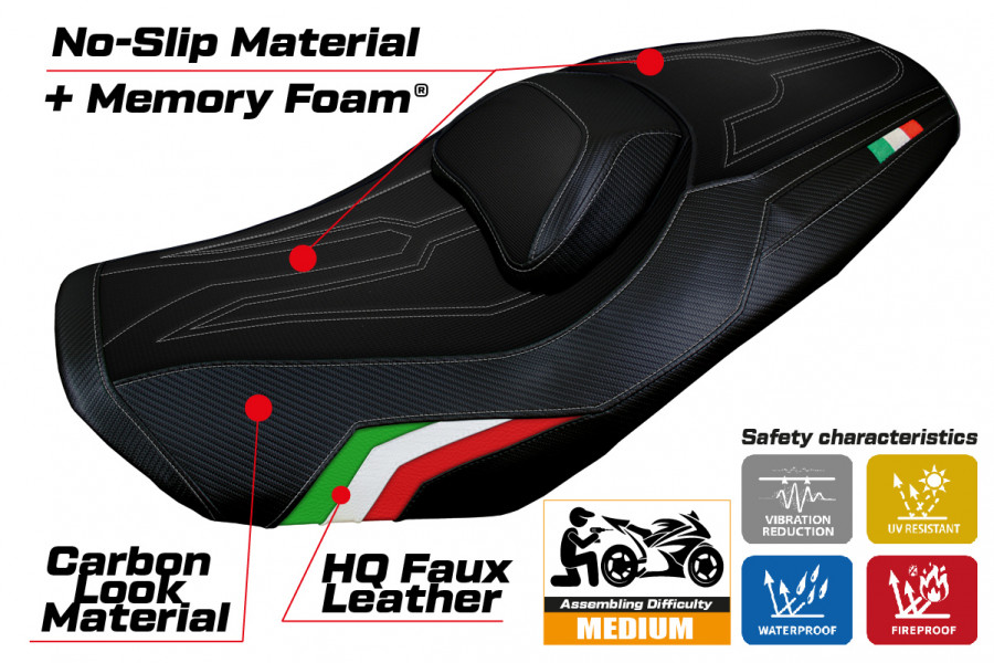 Seat cover compatible Yamaha T-Max 560 (2022) Kira Comfort System model