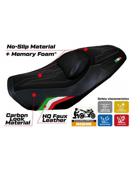 Rivestimento sella compatibile Yamaha T-Max 560 (2022) modello Kira Comfort System