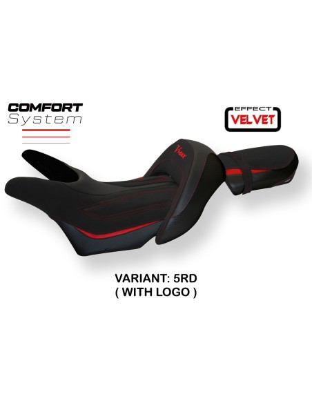 Housse de selle compatible Yamaha V-Max 1700 (08-17) modèle Odessa velvet comfort system