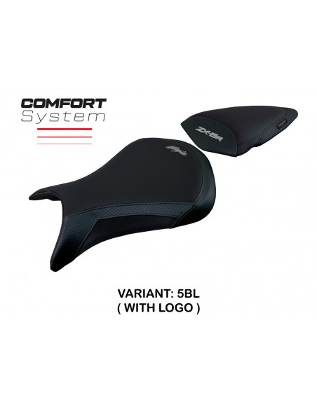 Funda de asiento compatible con Kawasaki Ninja ZX 6 R (05-06) modelo Juri Comfort System