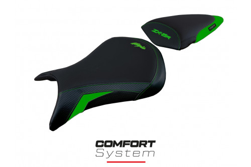 Funda de asiento compatible con Kawasaki Ninja ZX 6 R (05-06) modelo Juri Comfort System