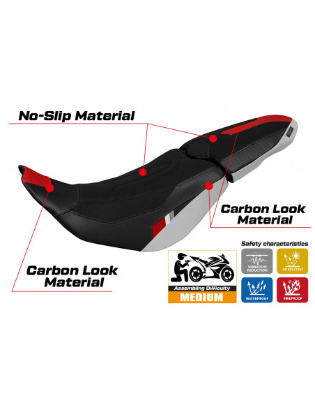 Housse de selle compatible Ducati Desert-X (2022) modèle Thar ultragrip