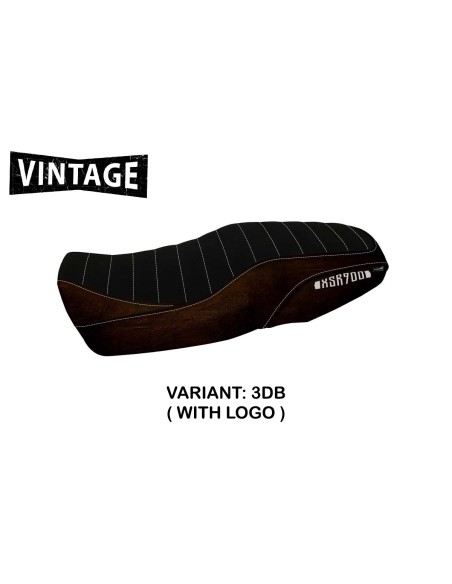Funda de asiento compatible con Yamaha XSR 900 (16-21) modelo Puerto Rico 1 Vintage