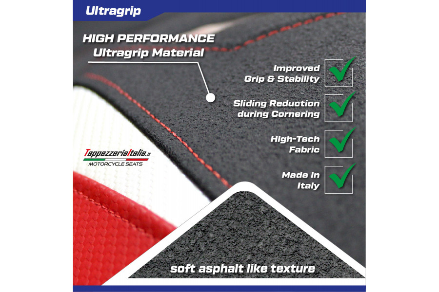 Sitzbezug kompatibel Yamaha R3 (15-23) Jesolo ultragrip modell