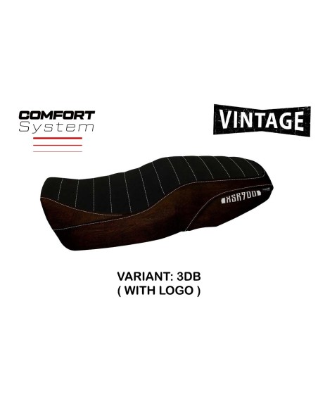 Funda de asiento compatible Yamaha XSR 900 (16-21) modelo Portorico 1 comfort system vintage