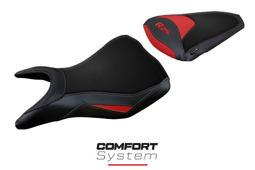 Funda de asiento compatible con Yamaha R25 (14-20) modelo Eraclea comfort system