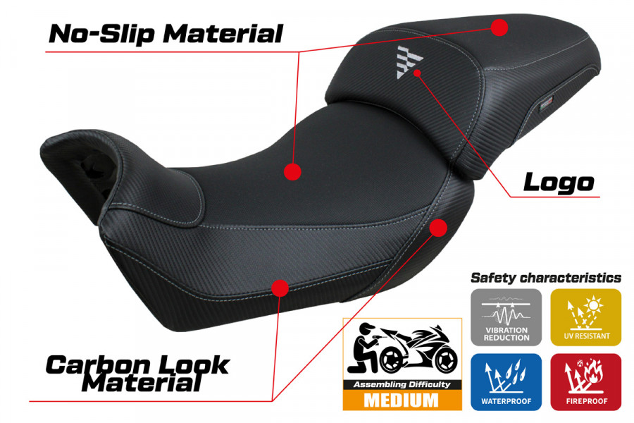 Seat cover compatible Voge Valico 650 DS (21-23) Rukla model