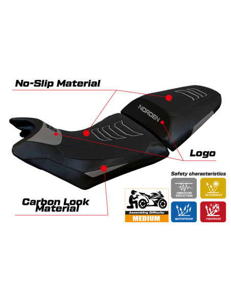 Sitzbezug kompatibel Husqvarna Norden 901 (22-23) modello Norvik ultragrip