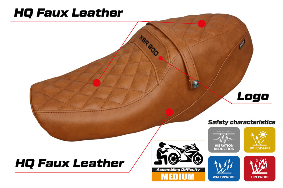 Seat cover compatible Yamaha XSR 900 (22-23) Adeje model