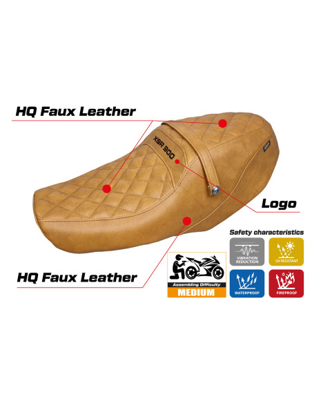 Rivestimento sella compatibile Yamaha XSR 900 (22-23) modello Adeje