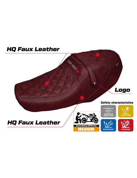 Sitzbezug kompatibel Yamaha XSR 900 (22-23) Modell Adeje