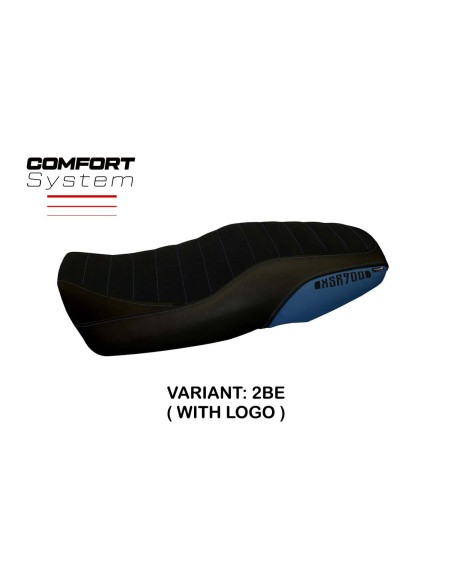 Housse de selle compatible Yamaha XSR 900 (16-21) modèle Portorico 5 comfort system