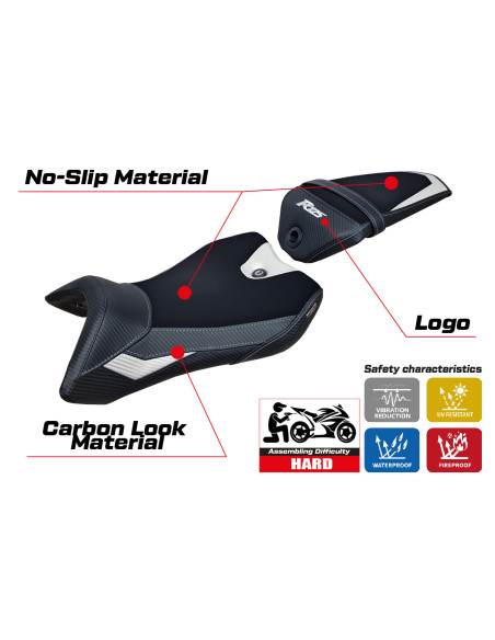 Seat cover compatible Yamaha R125 (16-18) Nashik model