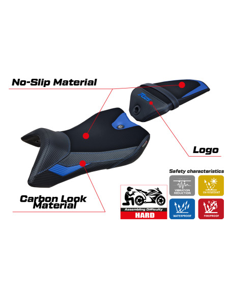 Sitzbezug kompatibel Yamaha R125 (16-18) Nashik modell