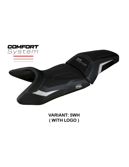 Housse de selle compatible KTM 1290 Super Adventure S (21-22) modèle Lumiar comfort system