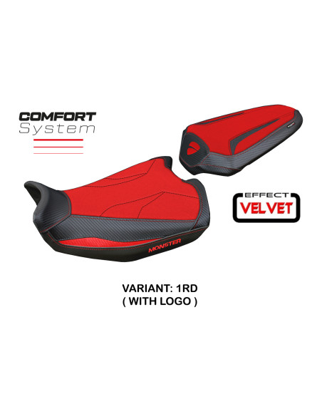 Seat cover compatible Ducati Monster 937 (21-23) Linosa Velvet Comfort System model