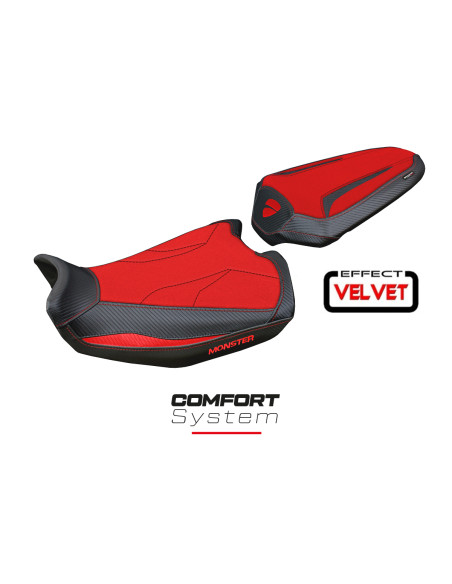 Rivestimento sella compatibile Ducati Monster 937 (21-23) modello Linosa Velvet Comfort System