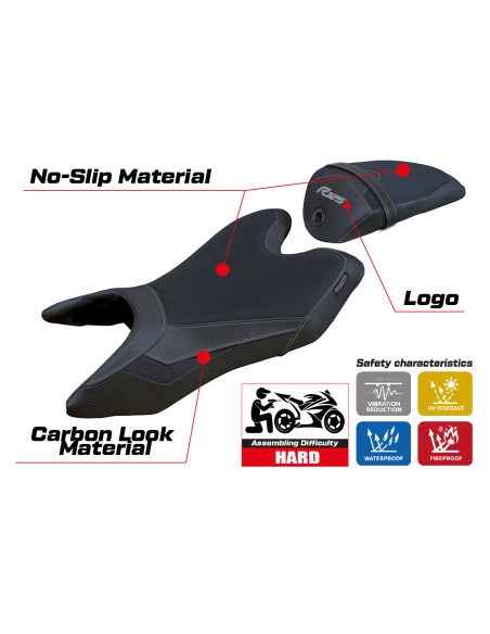 Sitzbezug kompatibel Yamaha R125 (19-23) Aswhy modell