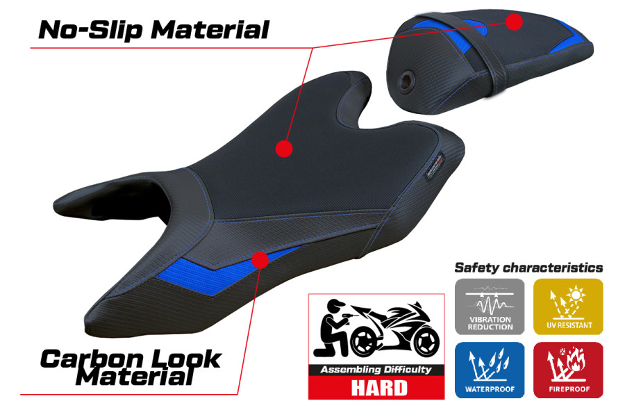 Sitzbezug kompatibel Yamaha R125 (19-23) Aswhy modell