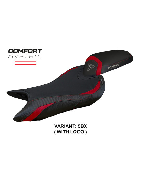 Housse de selle compatible - Triumph Street Triple 765 2023-2025 - mod Norwich Comfort System
