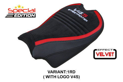 Housse de selle compatible - Ducati Streetfighter V4 2020 - 2024 - mod Areion Velvet Special Edition 2
