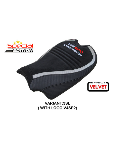 Funda de asiento compatible - Ducati Streetfighter V4 2020 - 2024 - mod Areion Velvet Special Edition