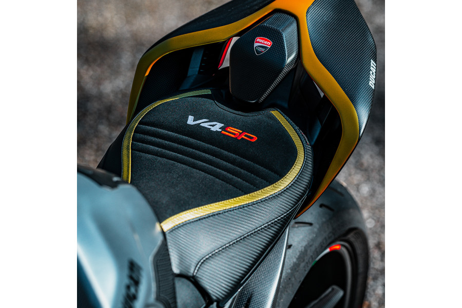 Funda de asiento compatible - Ducati Streetfighter V4 2020 - 2024 - mod Areion Velvet Special Edition