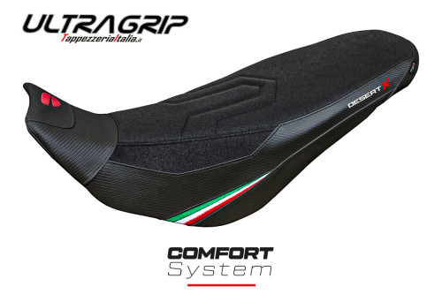 Funda de asiento compatible - Ducati Desert-X Rally 2022-2025 - mod Keren Ultragrip Comfort System