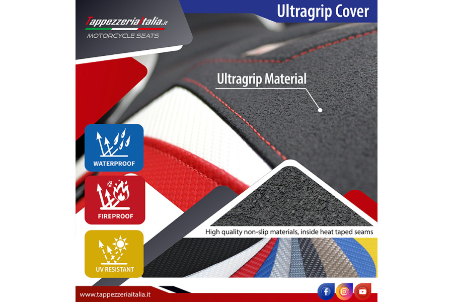 Seat cover compatible - Ducati Desert-X Rally 2022-2025 - mod Keren Special Color Ultragrip Comfort System