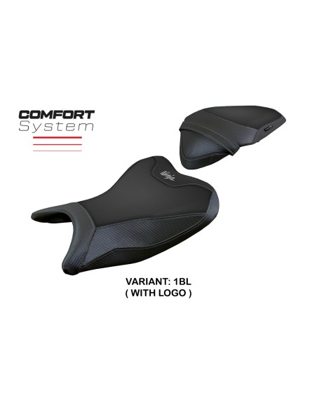 Housse de selle compatible - Kawasaki Ninja 400 2018 - 2023 - mod Ribera Comfort System