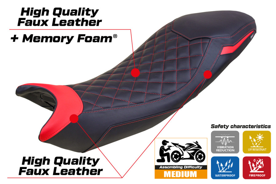 Seat cover compatible - Triumph Tiger 660 2021-2026 - mod Derry Comfort System Special Edition