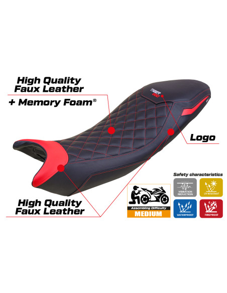 Seat cover compatible - Triumph Tiger 660 2021-2025 - mod Derry Comfort System Special Edition