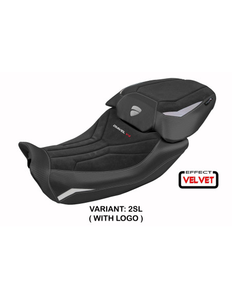 Rivestimento sella compatibile - Ducati Diavel V4 2023-2025 - mod Diablo Velvet