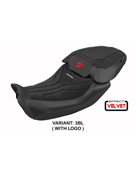Rivestimento sella compatibile - Ducati Diavel V4 2023-2025 - mod Diablo Velvet