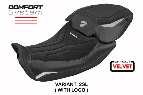 Sitzbezug kompatibel - Ducati Diavel V4 2023-2025 - mod Diablo Velvet Comfort System 2