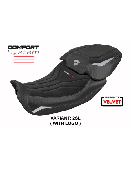 Housse de selle compatible - Ducati Diavel V4 2023-2025 - mod Diablo Velvet Comfort System
