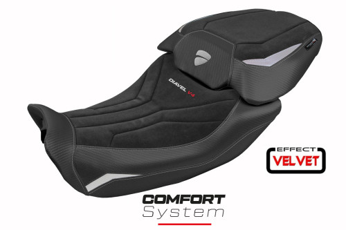 Seat cover compatible - Ducati Diavel V4 2023-2025 - mod Diablo Velvet Comfort System