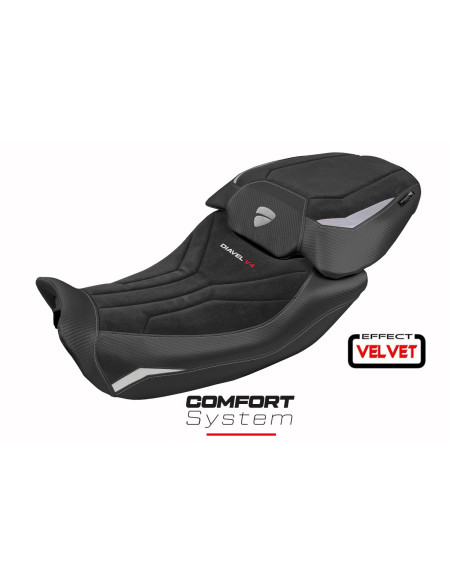 Funda de asiento compatible - Ducati Diavel V4 2023-2025 - mod Diablo Velvet Comfort System
