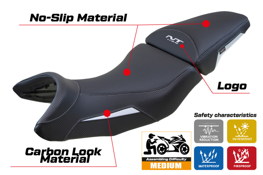 Sitzbezug kompatibel - Honda Africa NT 1100 2021-2026 - mod Miyagi