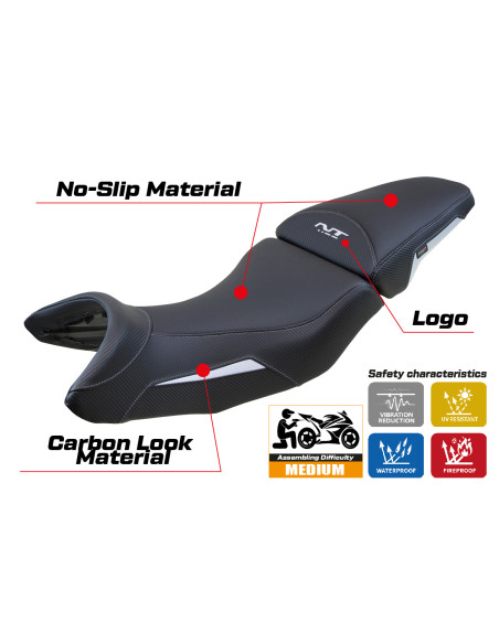 Housse de selle compatible - Honda NT 1100 2021-2025 - mod Miyagi