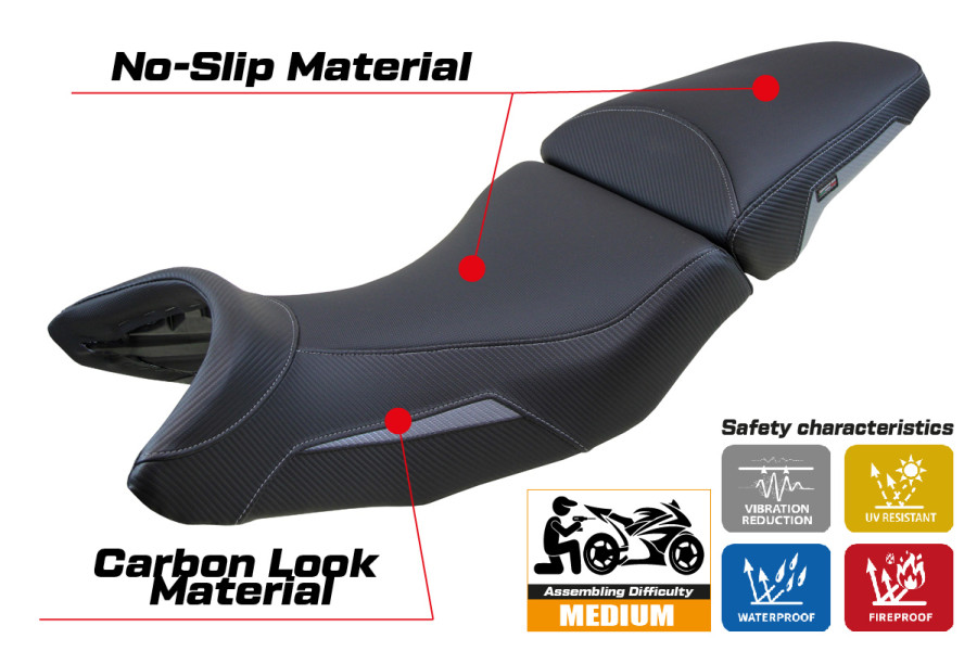 Sitzbezug kompatibel - Honda Africa NT 1100 2021-2026 - mod Miyagi