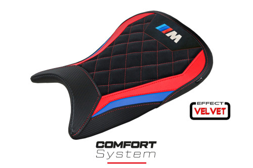 Rivestimento sella compatibile - BMW M 1000 RR 2021 - 2022 - mod Kiel Velvet Comfort System