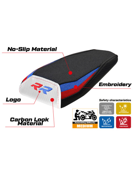 Seat cover compatible - BMW M 1000 RR 2021 - 2022 - mod Dresda Ultragrip