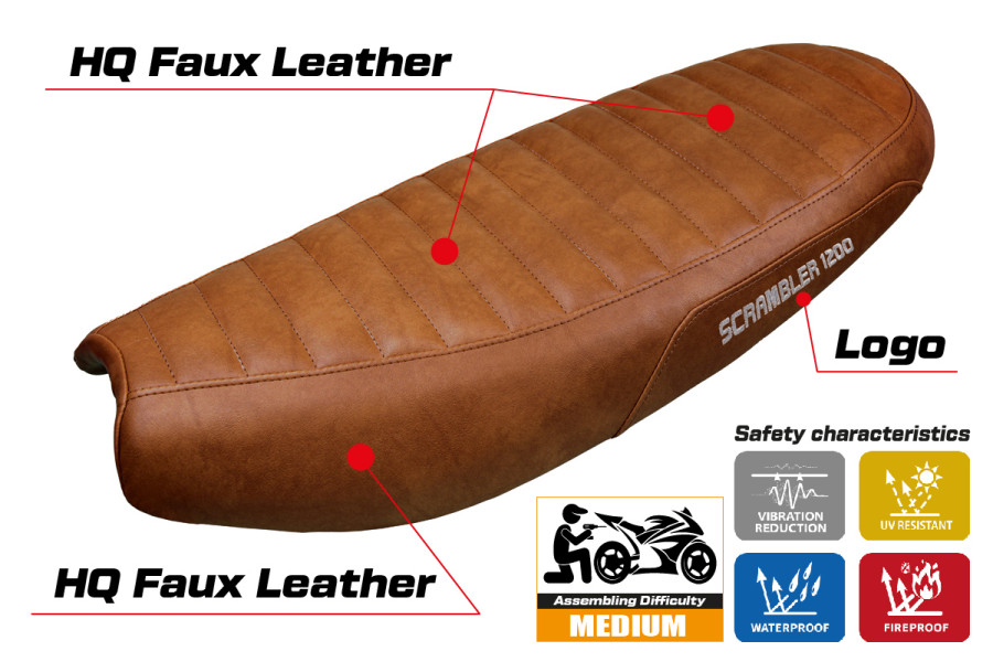 Funda de asiento compatible - Triumph Scrambler 1200 2019-2026 - mod Hull