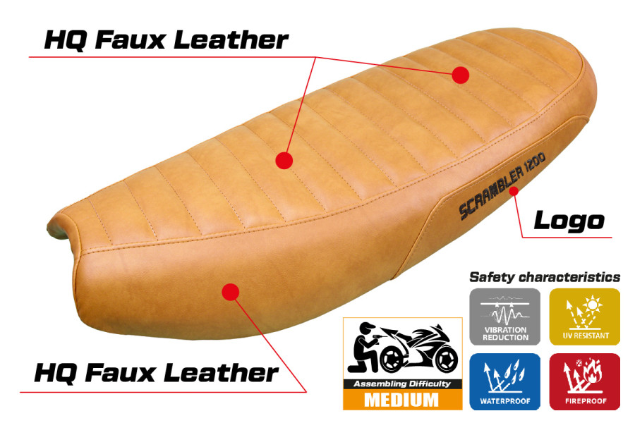 Funda de asiento compatible - Triumph Scrambler 1200 2019-2026 - mod Hull