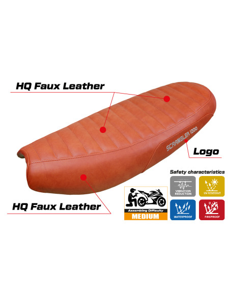 Funda de asiento compatible - Triumph Scrambler 1200 2019-2025 - mod Hull