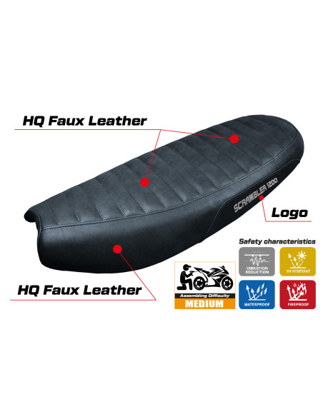 Sitzbezug kompatibel - Triumph Scrambler 1200 2019-2025 - mod Hull