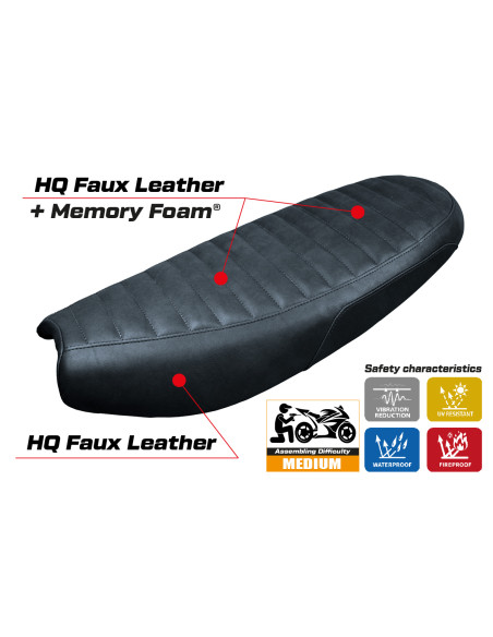 Seat cover compatible - Triumph Scrambler 1200 2019-2025 - mod Hull Comfort System