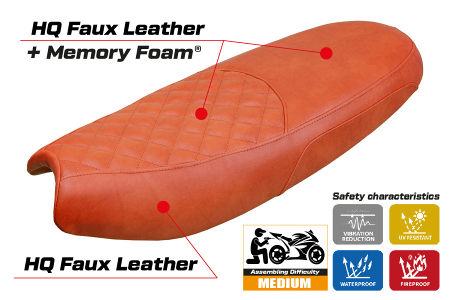Rivestimento sella compatibile - Triumph Scrambler 1200 2019-2026 - mod Watford Comfort System